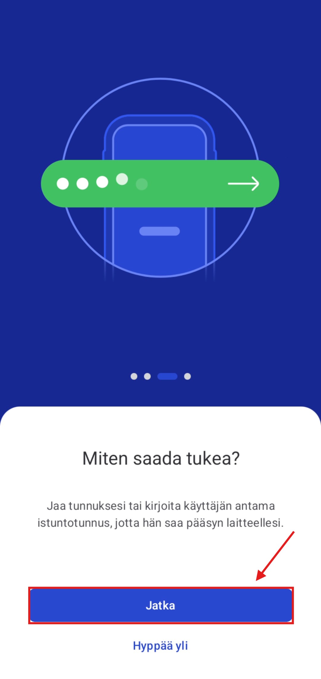 Vaihe 7: Kuinka vastaanottaa tukea